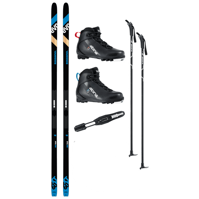Rossignol Evo Tour XT 60 NoWax Cross Country Ski Package