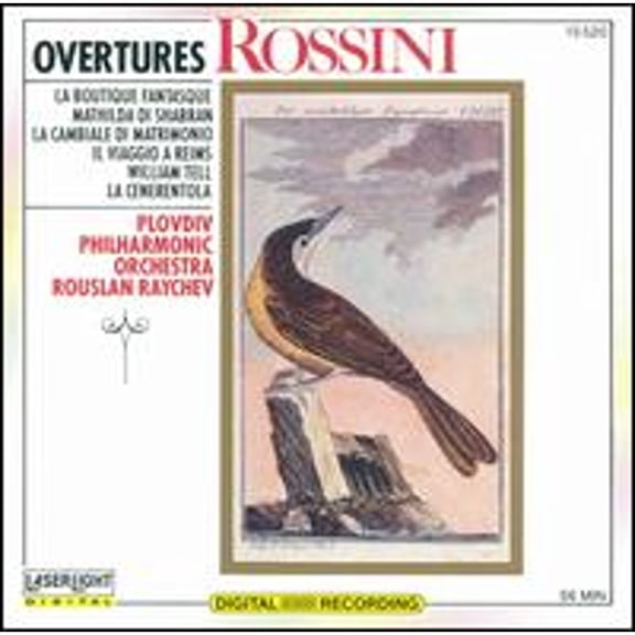 Rossini: Overtures (CD) by Plovdiv Philharmonic Orchestra, Rouslan Raichev (conductor)