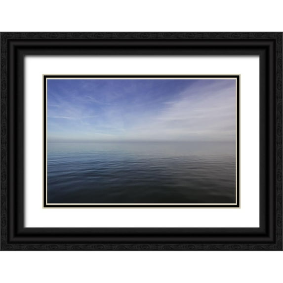 Rossmeissl, Gerhard 14x11 Black Ornate Wood Framed with Double Matting Museum Art Print Titled - Horizont und Licht VIII
