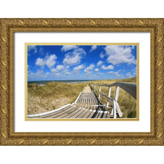 Rossmeissl, Gerhard 14x11 Gold Ornate Wood Framed with Double Matting Museum Art Print Titled - Sylt III