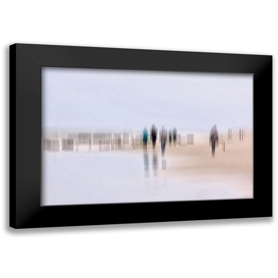 Rossmeissl, Gerhard 18x13 Black Modern Framed Museum Art Print Titled - Walking People III