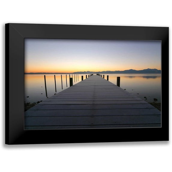 Rossmeissl, Gerhard 24x17 Black Modern Framed Museum Art Print Titled - Chiemsee