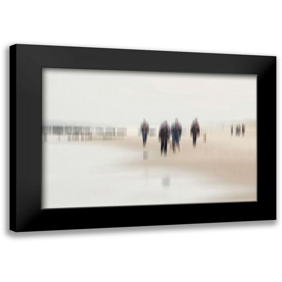 Rossmeissl, Gerhard 24x17 Black Modern Framed Museum Art Print Titled - Walking People II