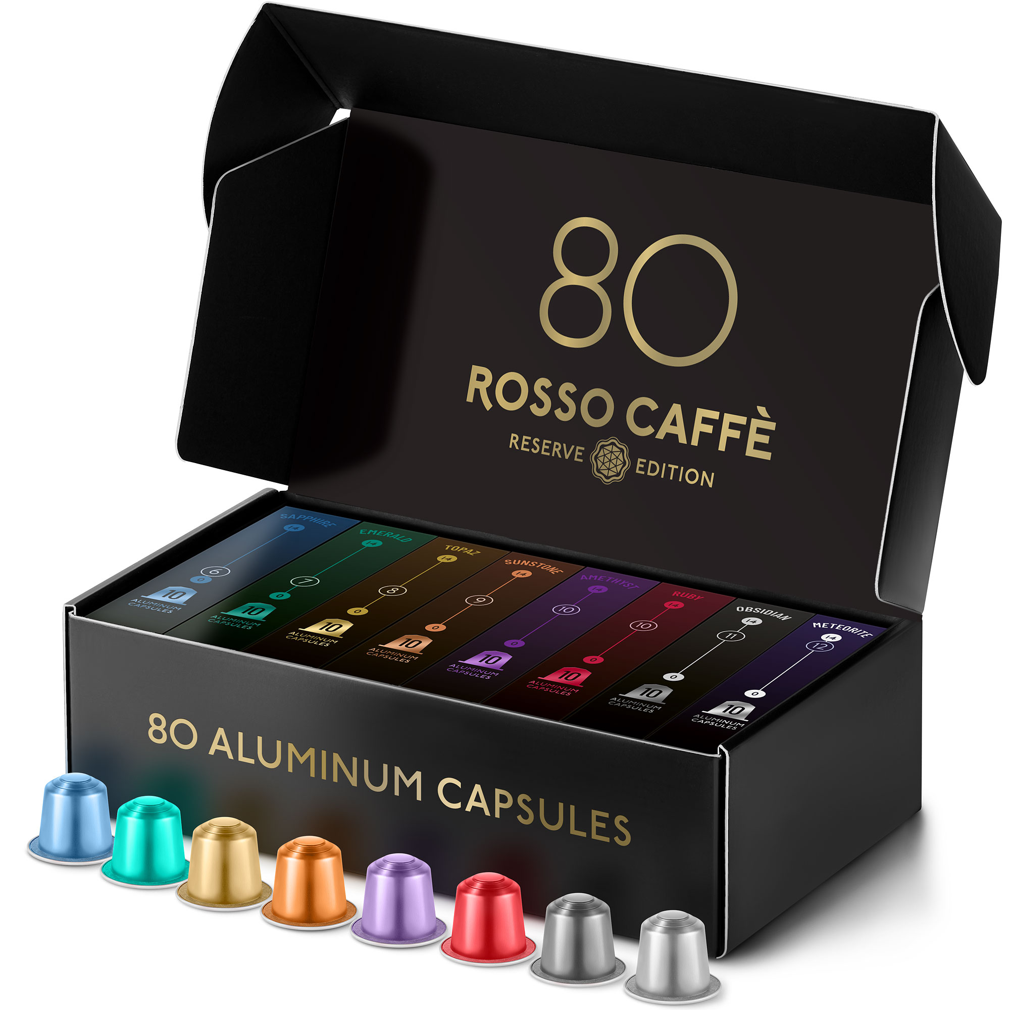 Rosso Coffee Pods Nespresso Original Machine, Espresso Nespresso