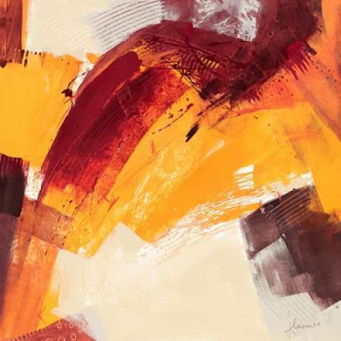Rosso III Canvas Art - Francesco Cusumano (24 x 24)