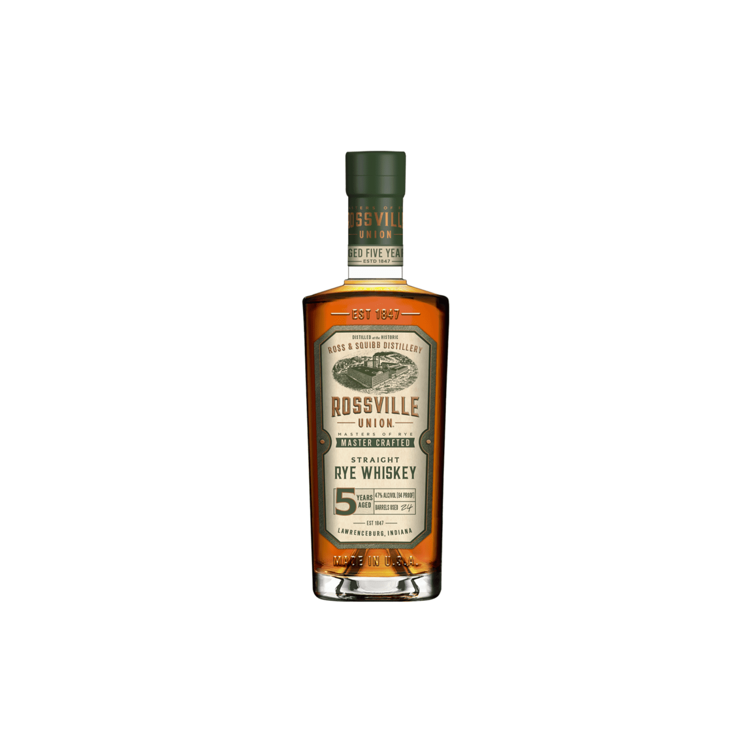 Master Rye Rossville Union Master Crafted Barrel Proof Straight Rye Whiskey, 750 ...
