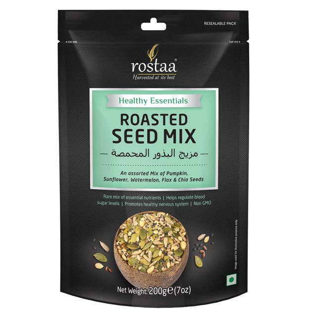 Rostaa Roasted Seed Mix 200Gm, Mix Seeds For Eating | Diet Snacks ...