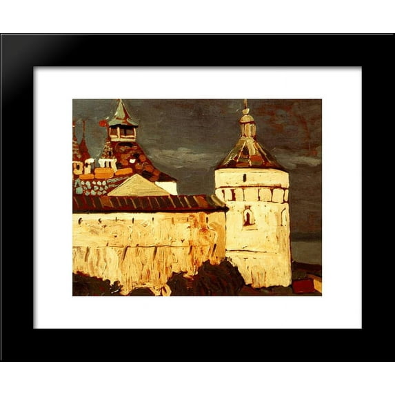 Rostov Veliky. Attics of princely houses. 20x24 Framed Art Print by Nicholas Roerich