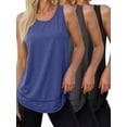 thumbnail image 1 of Rosvigor 3 Pack Womens Workout Tank Tops Quick Dry Sleeveless Shirts for Women Loose Fit Tops for Athletic Running Tennis Yoga, 1 of 9