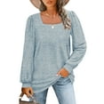thumbnail image 1 of Rosvigor Blouses for Women Long Sleeve Shirts Casual Loose Tunic Fall Winter Tops, 1 of 9