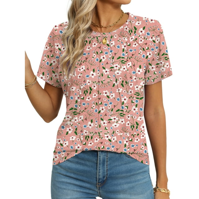 Women's Sheer Floral Mesh Blouse - V Neck Sleeveless Summer Dressy Top