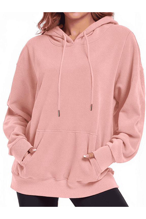 Oversized Hoodies for Women Polar Fleece Hooded Sweatshirts Drawstring Long Sleeve Pullover Tops