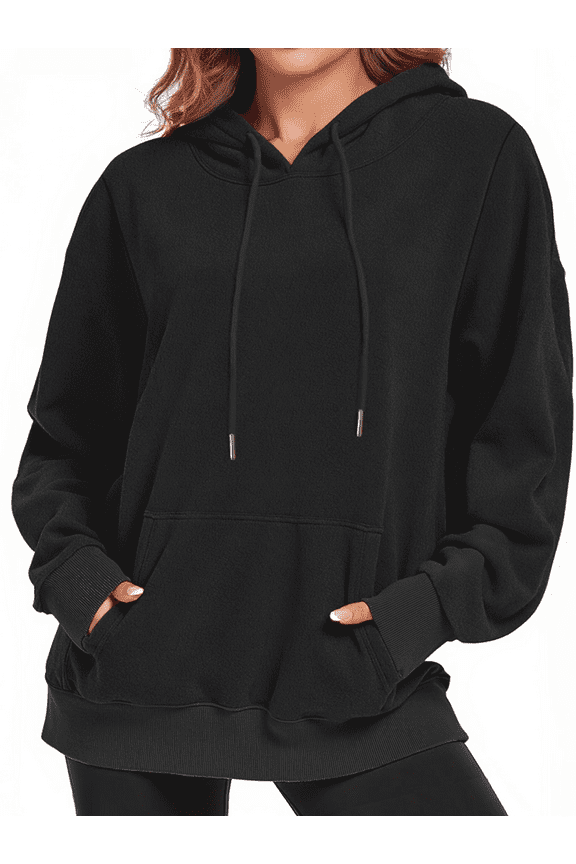 Oversized Hoodies for Women Polar Fleece Hooded Sweatshirts Drawstring Long Sleeve Pullover Tops