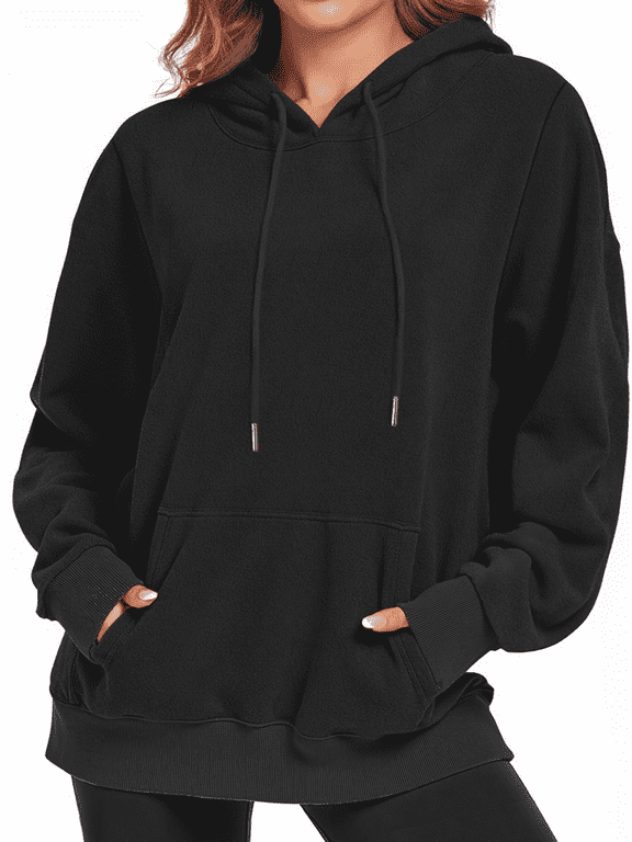 Oversized Hoodies for Women Polar Fleece Hooded Sweatshirts Drawstring Long Sleeve Pullover Tops