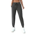 thumbnail image 1 of Rosvigor Joggers for Women Elastic Waist Sweatpants Tapered Pants Workout Lounge Trousers with Pockets, 1 of 6