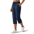 thumbnail image 1 of Rosvigor Plus Size Capris for Women High Waisted Drawstring Athletic Pants Quick Dry Hiking Travel Capris Pants with Pockets, 1 of 7