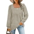 thumbnail image 1 of Rosvigor Blouses for Women Long Sleeve Shirts Casual Loose Tunic Fall Winter Tops, 1 of 9