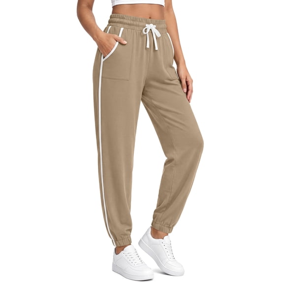 Rosvigor Sweatpants for Women High Waisted Athletic Joggers Drawstring Casual Lounge Workout Activewear Pants with Pockets