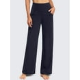 thumbnail image 1 of Rosvigor Wide Leg Yoga Pants Women High Waisted Pants Loose Casual Pants with Pockets, 1 of 9