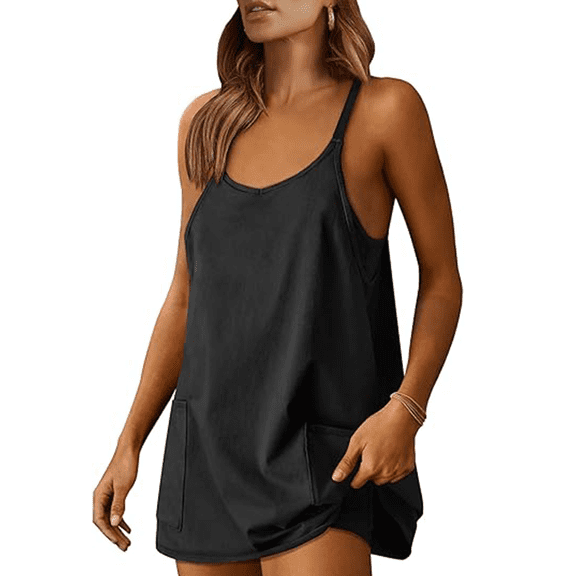 Rosvigor Women Workout Dresses Tennis Athletic Dress Built in Shorts Sundress Women Casual Dress Summer Travel Vacation