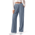 thumbnail image 1 of Rosvigor Women Business Casual Yoga Pants Lightweight Straight Leg Stretch Work Pants Soft Lounge Travel Slacks with Pockets, 1 of 9