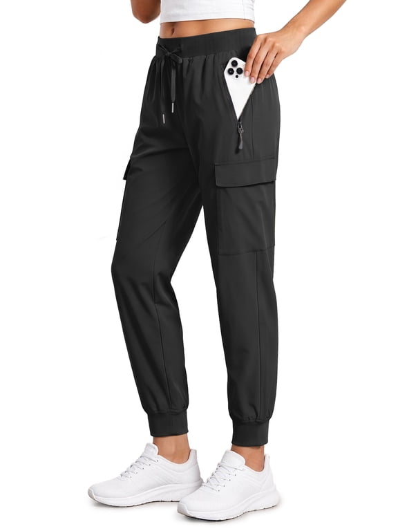 Women Cargo Hiking Pants Lightweight Joggers Women Workout Pants Outdoor Quick Dry Lounge Trousers