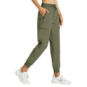 ROSVIGOR Women Cargo Hiking Pants Lightweight Joggers Women Workout Pants Outdoor Quick Dry Lounge Trousers