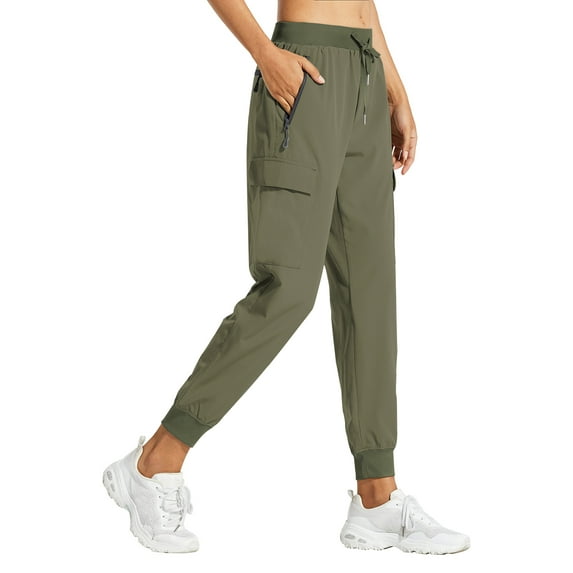 Rosvigor Women Cargo Hiking Pants Lightweight Joggers Women Workout Pants Outdoor Quick Dry Lounge Trousers