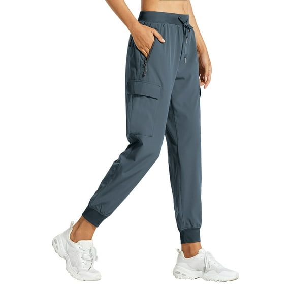 Rosvigor Women Cargo Hiking Pants Lightweight Joggers Women Workout Pants Outdoor Quick Dry Lounge Trousers