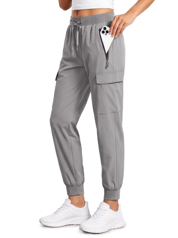 Women Cargo Hiking Pants Lightweight Joggers Women Workout Pants Outdoor Quick Dry Lounge Trousers