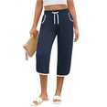 thumbnail image 1 of Rosvigor Capris Pants for Women High Waisted Lightweight Pants Summer Casual Joggers with Pockets, 1 of 7
