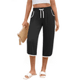 thumbnail image 1 of Rosvigor Capris Pants for Women High Waisted Lightweight Pants Summer Casual Joggers with Pockets, 1 of 7