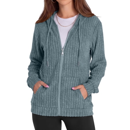 Rosvigor Womens Oversized Hoodies Lightweight Color Block Sweatshirts for Women Casual Hooded Shirts