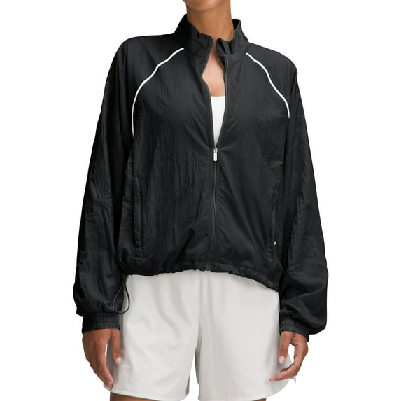 Rosvigor Womens Lightweight Jacket Windbreaker Jackets Gym Cropped Shirts for Women Hiking Jackets