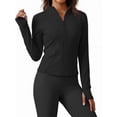 thumbnail image 1 of Rosvigor Women’s UPF 50+ Lightweight Athletic Jacket – Full Zip Sun Protection Long Sleeve Hiking Shirt with Thumb Holes, 1 of 8