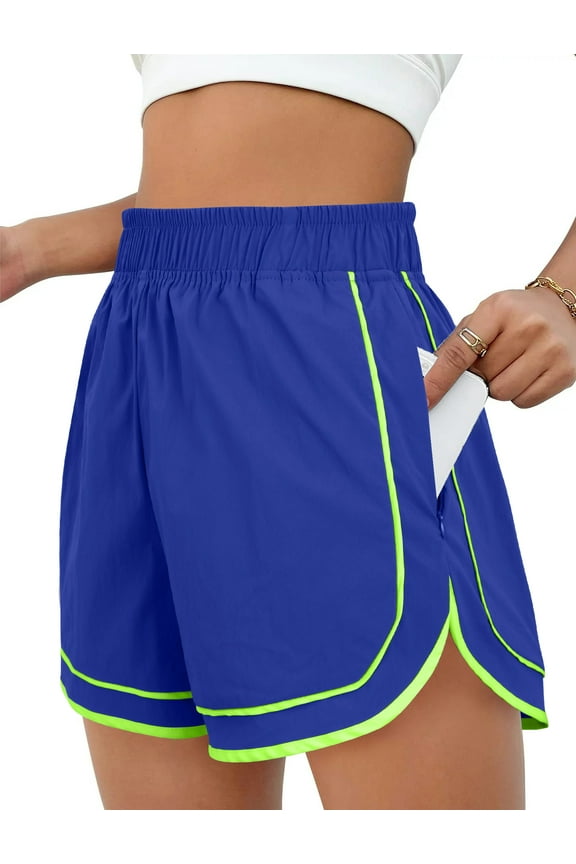 Womens Athletic Shorts Lightweight Shorts for Women Quick Dry Workout Shorts with Pocket