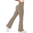 thumbnail image 1 of Rosvigor Womens Flare Yoga Pants High Waisted Bootcut Leggings No Front Seam Buttery Soft Leggings for Workout Gym Casual, 1 of 4