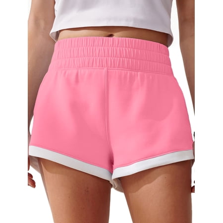 Rosvigor Womens High Waisted Shorts Cotton Shorts for Women Casual Shorts with Pockets