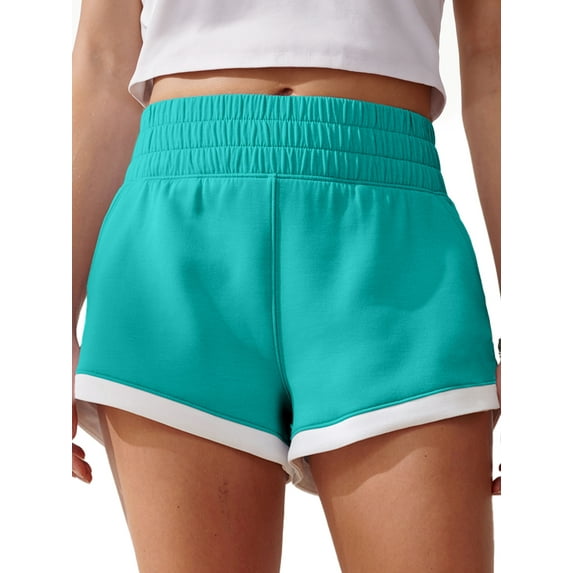 Rosvigor Womens High Waisted Shorts Cotton Shorts for Women Casual Shorts with Pockets