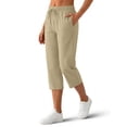 thumbnail image 1 of Rosvigor Capris for Women High Waisted Drawstring Athletic Pants Quick Dry Hiking Travel Capris Pants with Pockets, 1 of 7