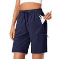thumbnail image 1 of Rosvigor Womens Hiking Cargo Shorts Quick Dry Athletic Shorts for Women Golf Casual Summer Shorts with Pockets, 1 of 7