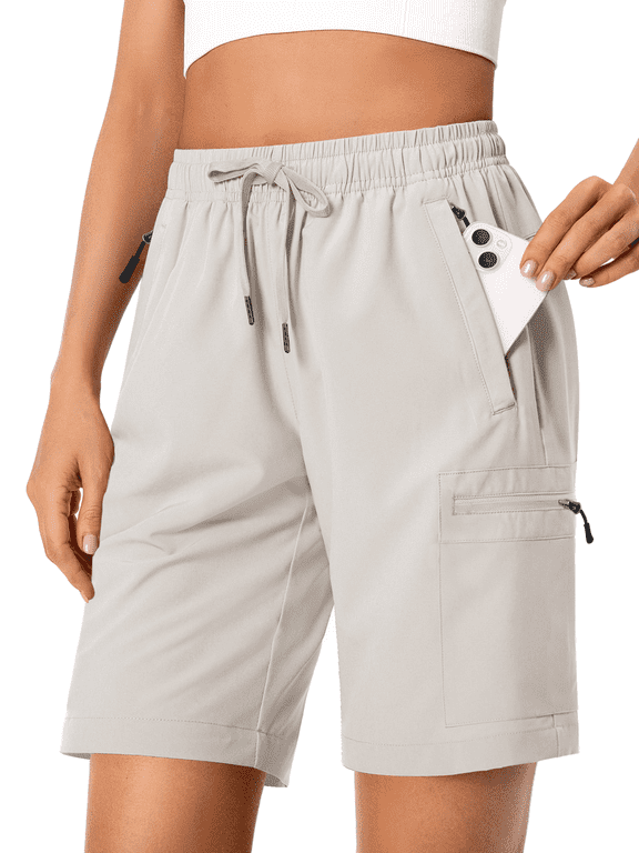 Womens Hiking Cargo Shorts Quick Dry Athletic Shorts for Women Golf Casual Summer Shorts with Pockets
