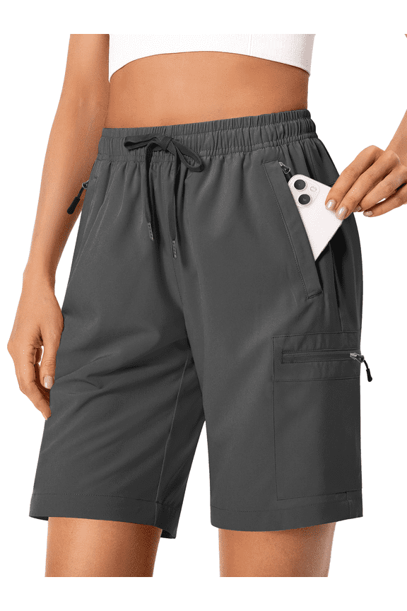 Womens Hiking Cargo Shorts Quick Dry Athletic Shorts for Women Golf Casual Summer Shorts with Pockets