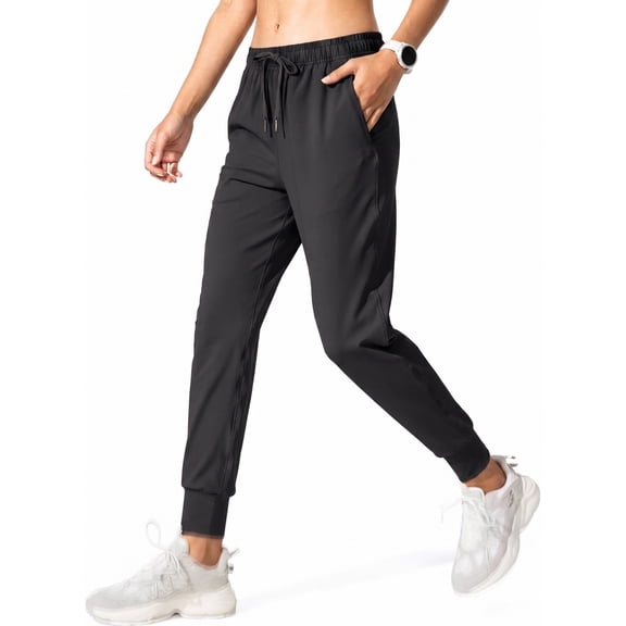 Rosvigor Womens Athletic Pants Yoga Joggers for Women Workout Track Travel Lounge Pants with Pockets