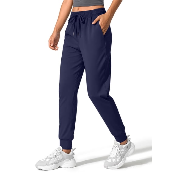 Rosvigor Womens Athletic Pants Yoga Joggers for Women Workout Track Travel Lounge Pants with Pockets