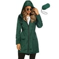 thumbnail image 1 of Rosvigor Womens Lightweight Jackets Windbreaker Jackets Woman Long Waterproof Hooded Raincoat with Pockets, 1 of 5