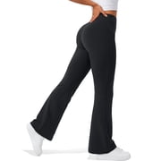 Rosvigor Womens Flare Yoga Pants High Waisted Bootcut Leggings No Front Seam Buttery Soft Leggings for Workout Gym Casua