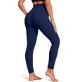 thumbnail image 1 of Rosvigor Womens Yoga Leggings High Waisted Workout Leggings with No Front Seam Tummy Control Stretch Athletic Pants, 1 of 7