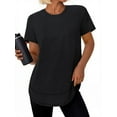 thumbnail image 1 of Rosvigor Womens Workout Tops Short Sleeve Tee Shirts Comfy Athletic Shirts Loose Womens Activewear Tops for Gym Running Yoga, 1 of 7