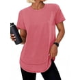 thumbnail image 1 of Rosvigor Womens Workout Tops Short Sleeve Tee Shirts Comfy Athletic Shirts Loose Womens Activewear Tops for Gym Running Yoga, 1 of 8